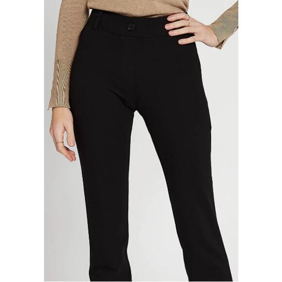 Betabrand Women's Classic Dress Pants Yoga Pants Black Straight Pull Up Stretch - Picture 3 of 10